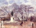 die erhöhte Terrasse des pont neuf Ort henri iv Nachmittag regen 1902 Camille Pissarro